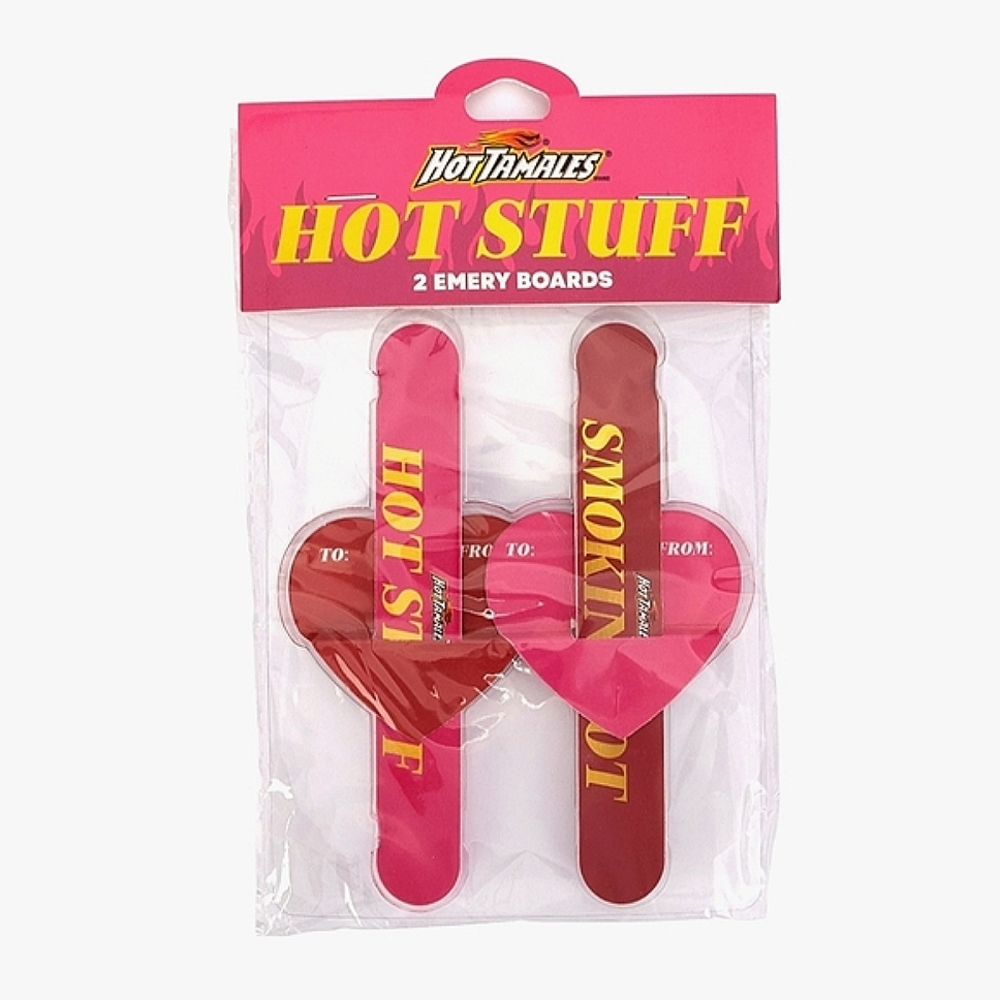 Hot Tamales 2 Emery Boards- Hot Stuff Smokin Hot Valentine's Day Gift Collection